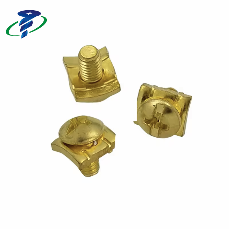 Slotted Recessed Brass Screw