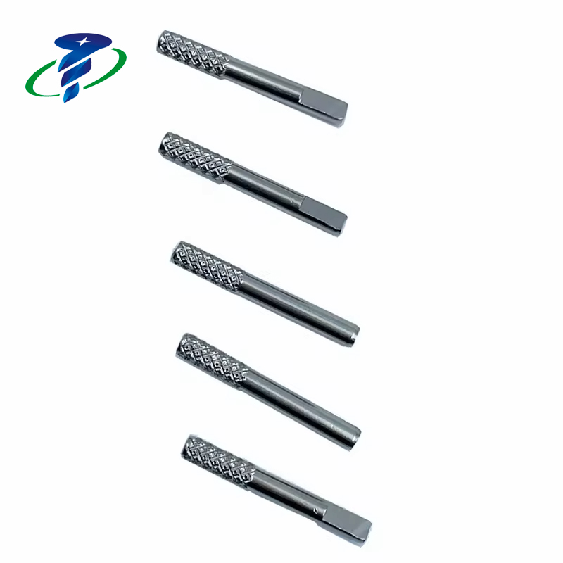 stainless Steel Cross Knurled Shaft