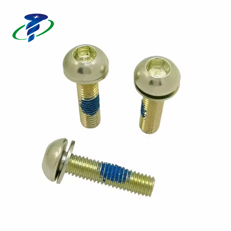 Mushroom Head Bolt Screw With Washer