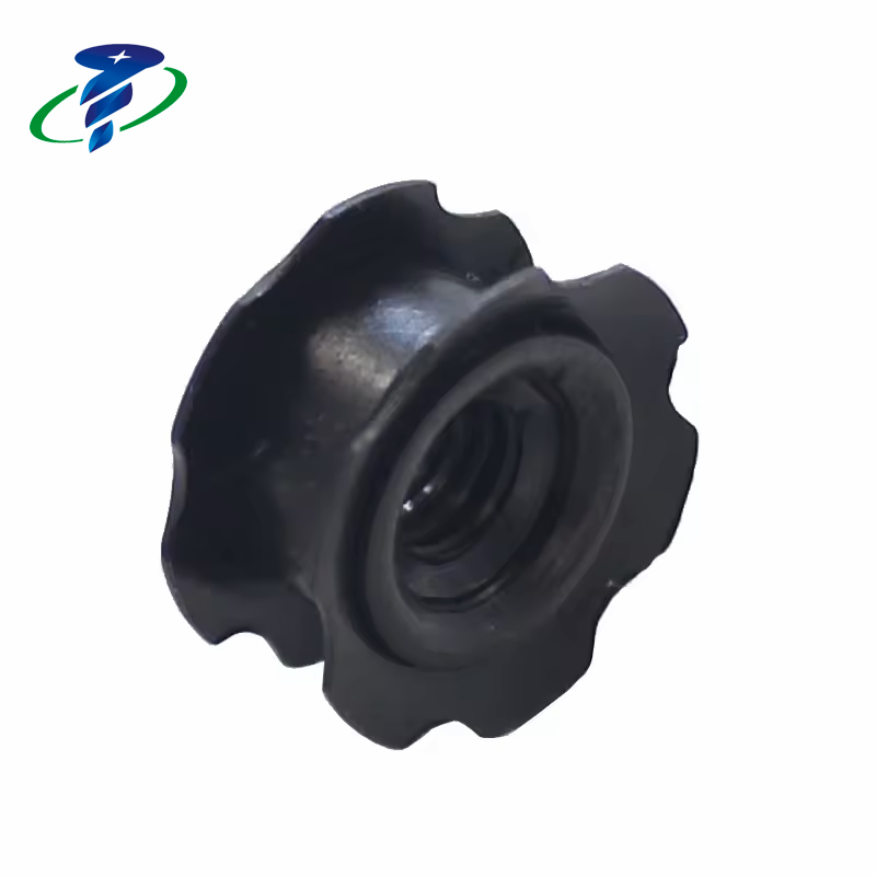 black Oxide Steel Crown Nut