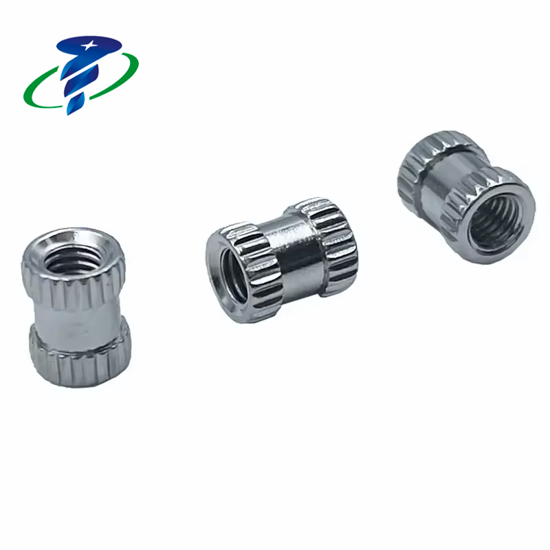 303 304 316 Stainless Steel Double Hole Straight Knurled Insert Nut
