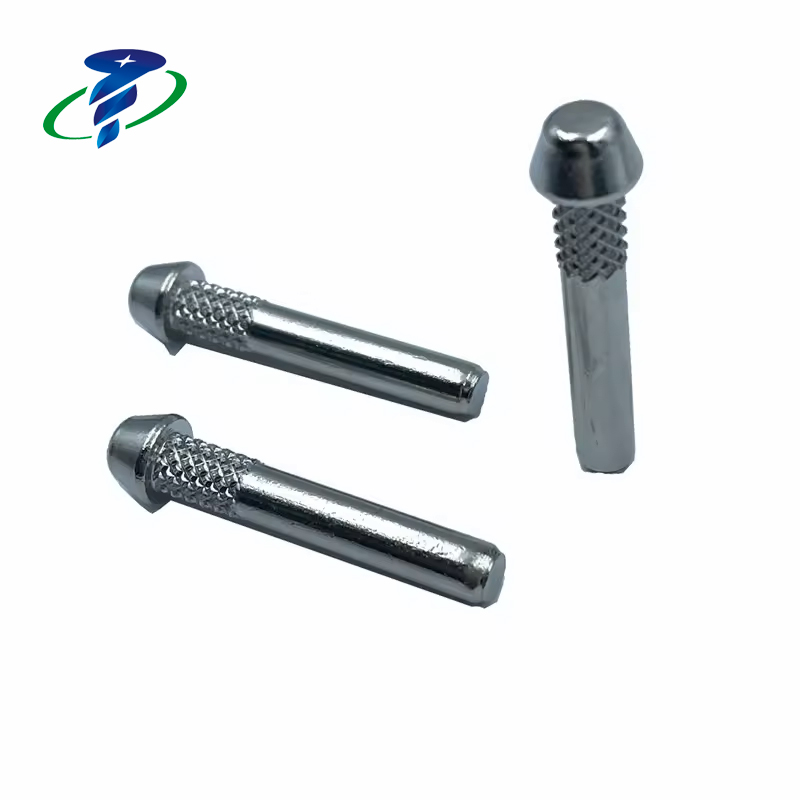 Nonstandard Knurled Shaft Knob Head Pin