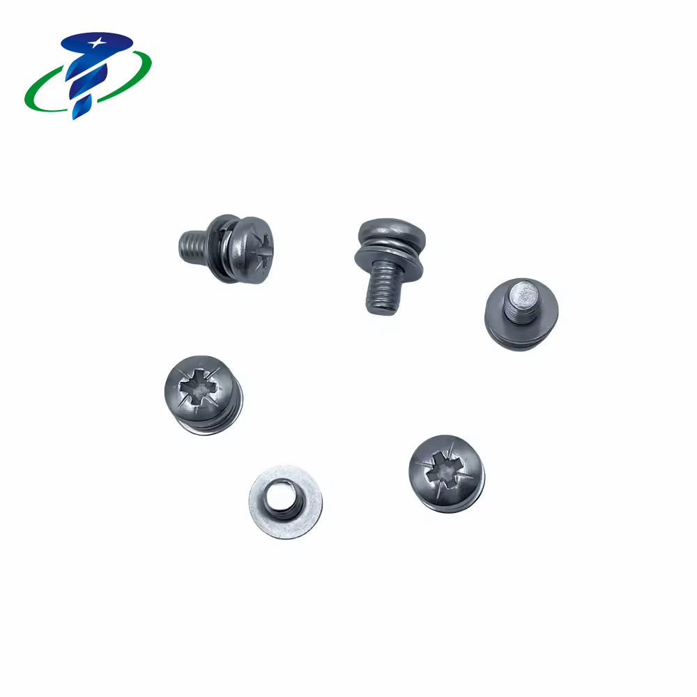 custom M5 Phillips Screws With Spring Washer