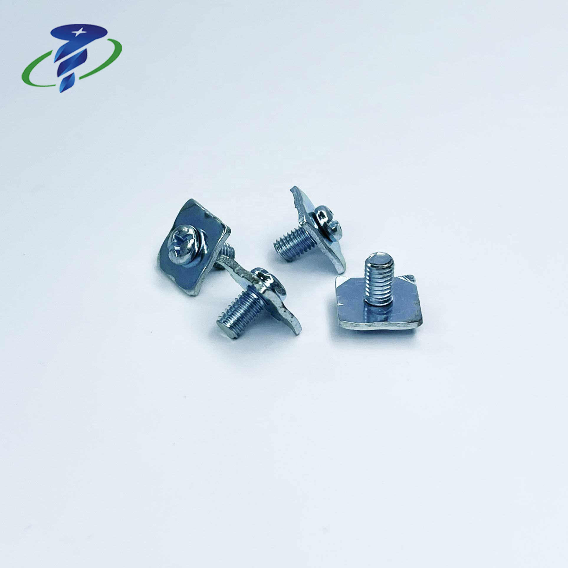 Zinc Coating Iron Steel Square Washer Pan Head Combined Screw Sems Screws